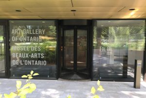 A renovation project at Art Gallery of Ontario features a new South entrance with a Boon Edam manually revolving door.