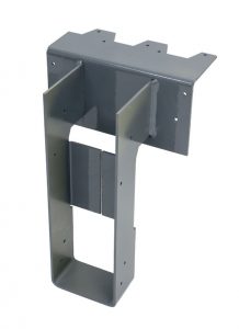The DGH fire wall hanger can be ordered with a skew angle of up to 45 degrees or with the top flange offset left or right.
