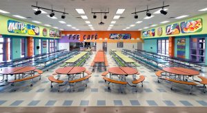 Fields Store Elementary School renovates its cafeteria and kitchen.