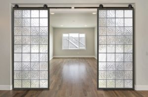 The Barn-Lite sliding door system adds privacy options in residential and commercial locations.