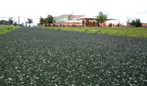 The recycled rubber in Porous Pave XL makes it flexible enough to expand and contract without cracking.