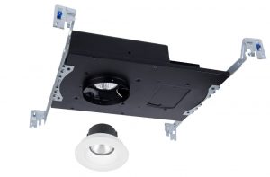 This recessed down light features a low profile LED housing that is designed to fit in tight plenum spaces without compromising lumen output or glare control.