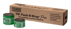TW Flash-N-Wrap Pro protects exposed entryways and windows from the threat of moisture and air penetration.