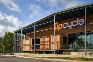 Industrial buildings from the 1970s and ’80s are a difficult retrofitting challenge, but UPCycle proves it can be done.