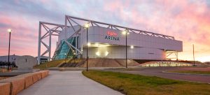 HyVee Arena adaptively reused the Kemper Arena’s single-level venue transforming it into a four-level, 10,000-seat recreational facility in Kansas City.