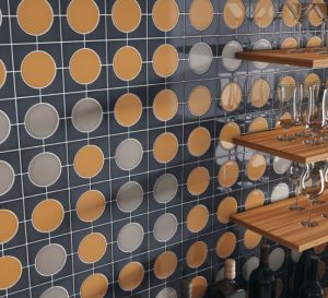 The Cursive wall tile collection is suited for interior walls in commercial and residential settings.