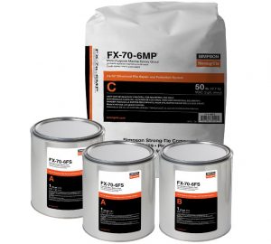 The FX-70-6FS fast-set epoxy bottom seal facilitates same-day filling of underwater fiberglass pile jackets.