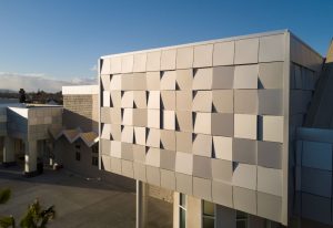 Dri-Design Tapered Series wall panels set the campus apart from the surrounding buildings.
