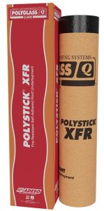 Polystick XFR is a self-adhered waterproofing underlayment that is designed to resist fire and high temperatures.