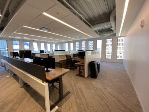 Skanska's Atlanta office offers a welcoming, productive and modern space for its team and guests.