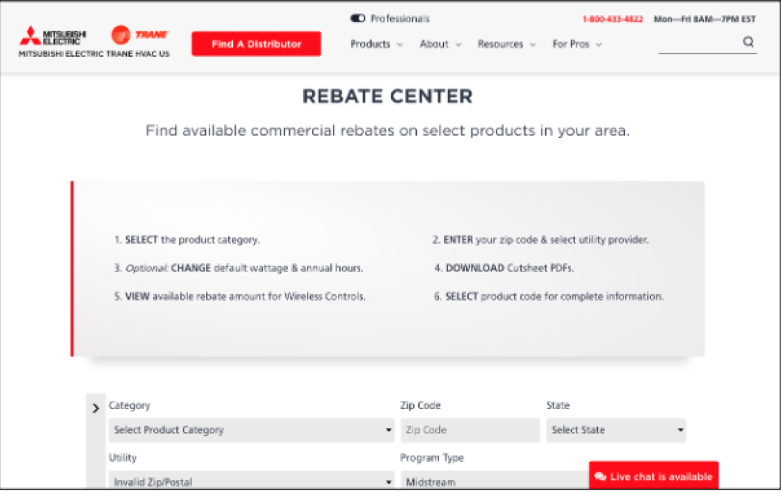 METUS Launches Utility Rebate Finder For Commercial Products Retrofit